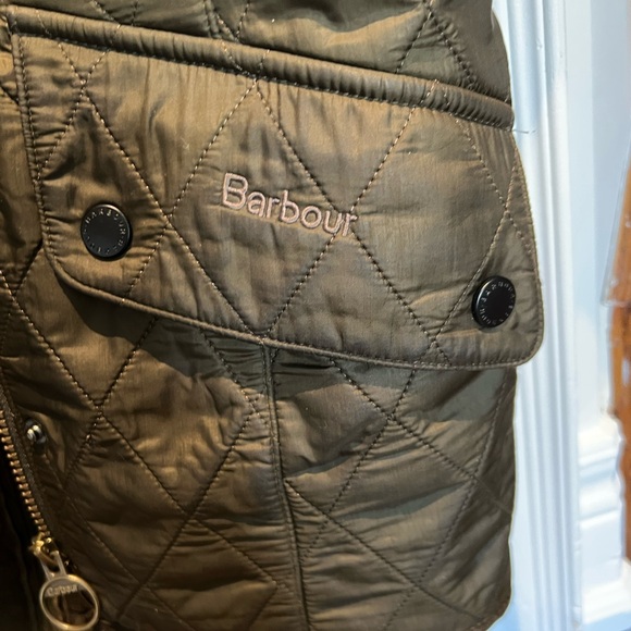 Army green Barbour quilted jacket - Picture 5 of 7